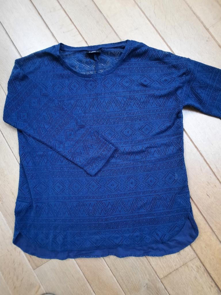 Gino Benotti trui donker blauw ajour maat M 40/42 - Nieuw -, Kleding | Dames, Blauw, Nieuw, Ophalen of Verzenden, Maat 38/40 (M)