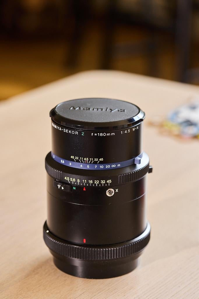 MINT Mamiya-Sekor Z 180mm f/4.5 W-N voor RZ67 - Uit Japan, Ophalen, Zo goed als nieuw, Telelens