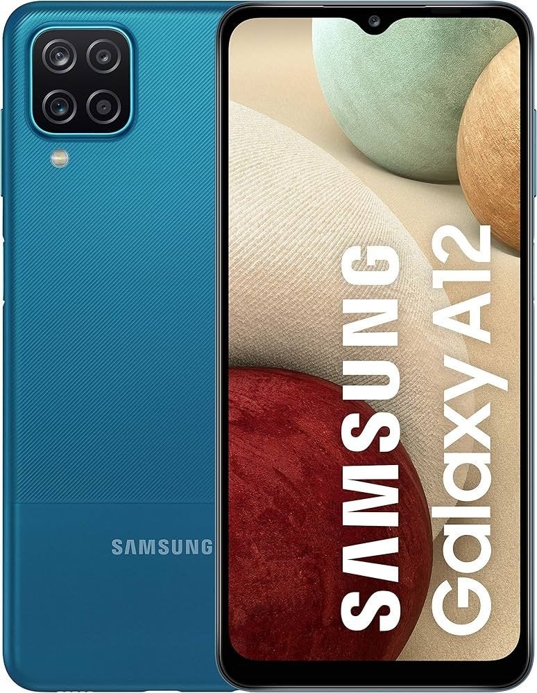 Samsung Galaxy A12 - Blauw (hoesje en lader), Ophalen, Blauw, Touchscreen, 3 tot 6 megapixel