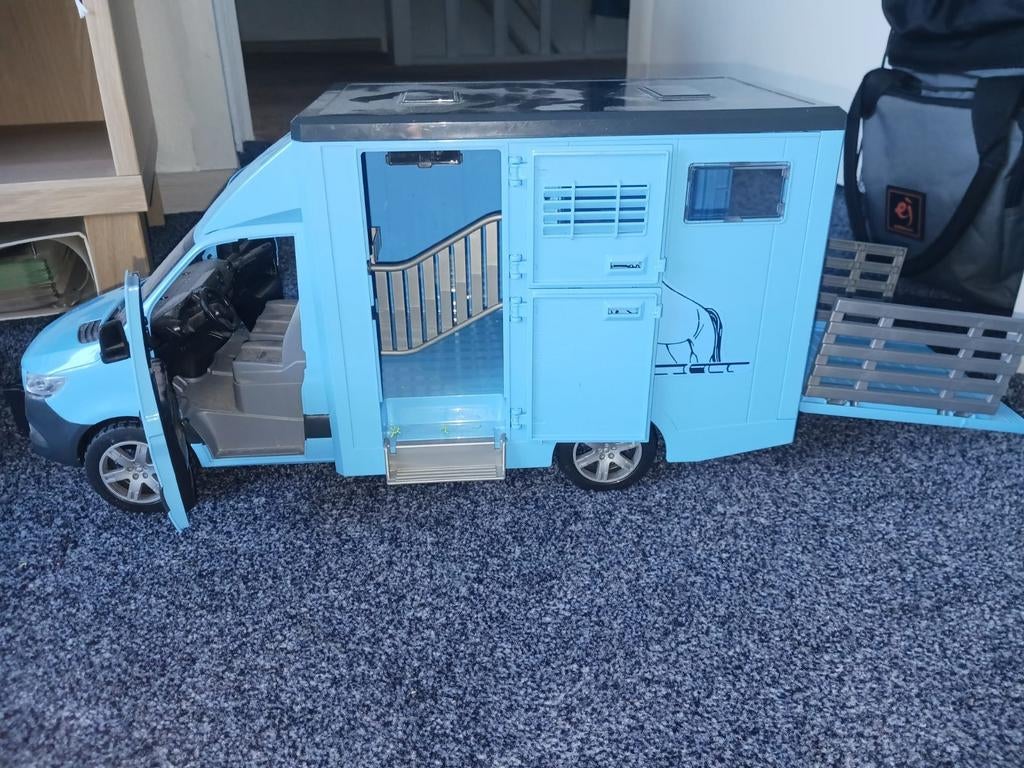 Bruder Mercedes-Benz Sprinter Dierentransporter, Ophalen of Verzenden, Gebruikt