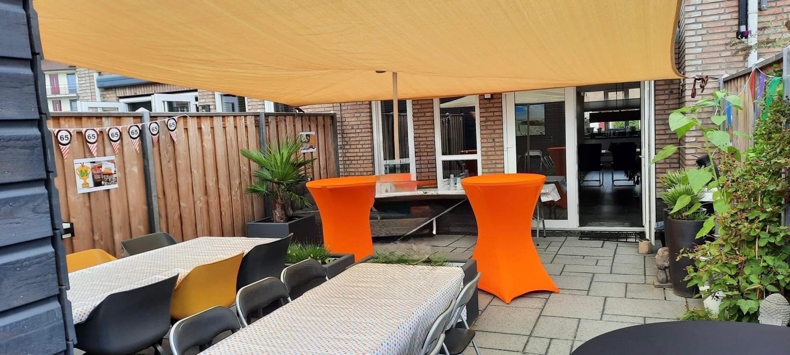 Schaduwdoek voor terras of tuin, Tuin en Terras, Ophalen of Verzenden, Gebruikt
