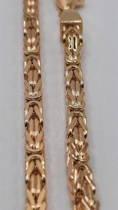 gouden Koningsketting 14kt, Www.bredajuwelier.nl, Nieuw, Ophalen of Verzenden, Www.bredajuwelier.nl