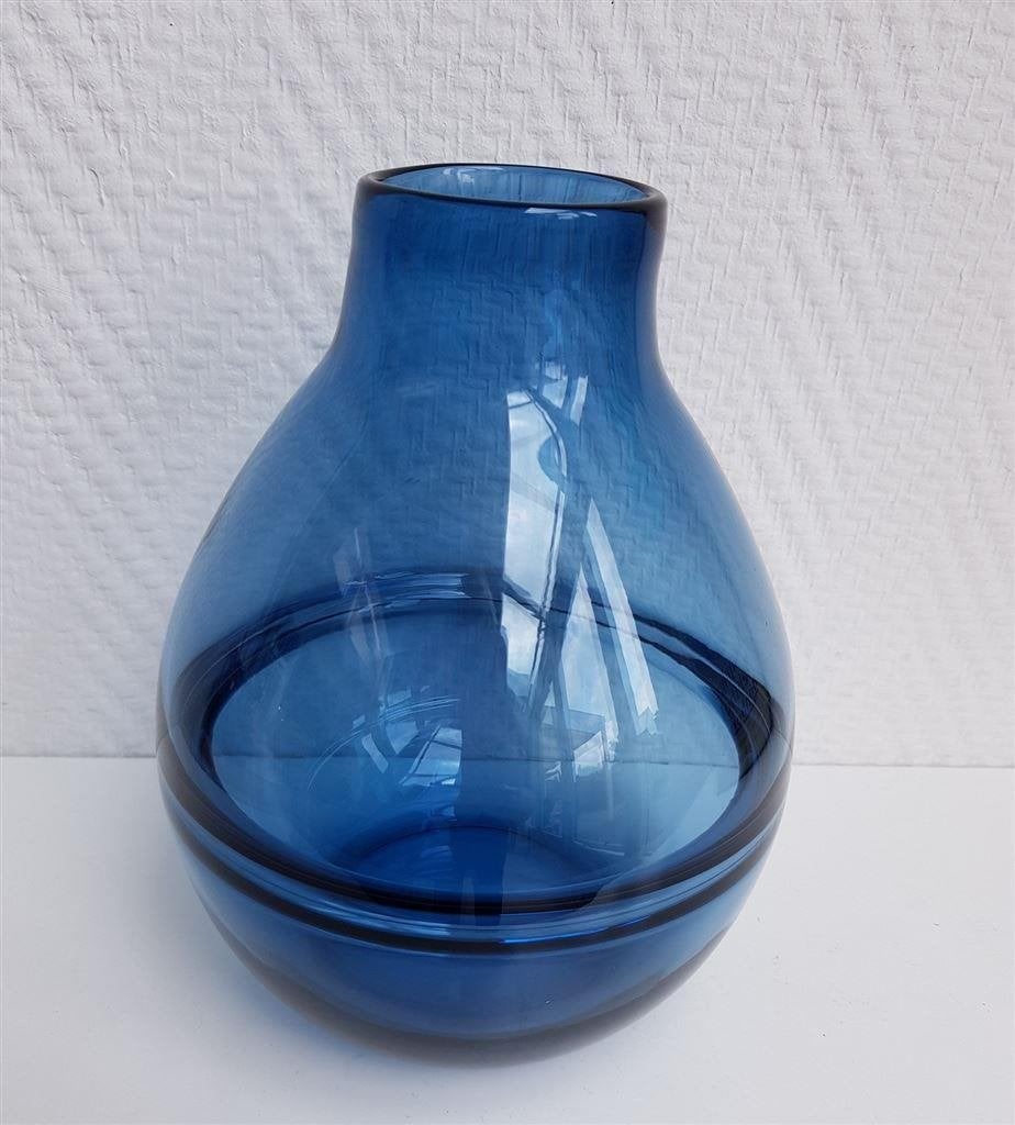Vaas Blue Moon, gaaf, H ong. 19 cm, Huis en Inrichting, Woonaccessoires | Vazen, Ophalen of Verzenden, Gebruikt, Overige kleuren