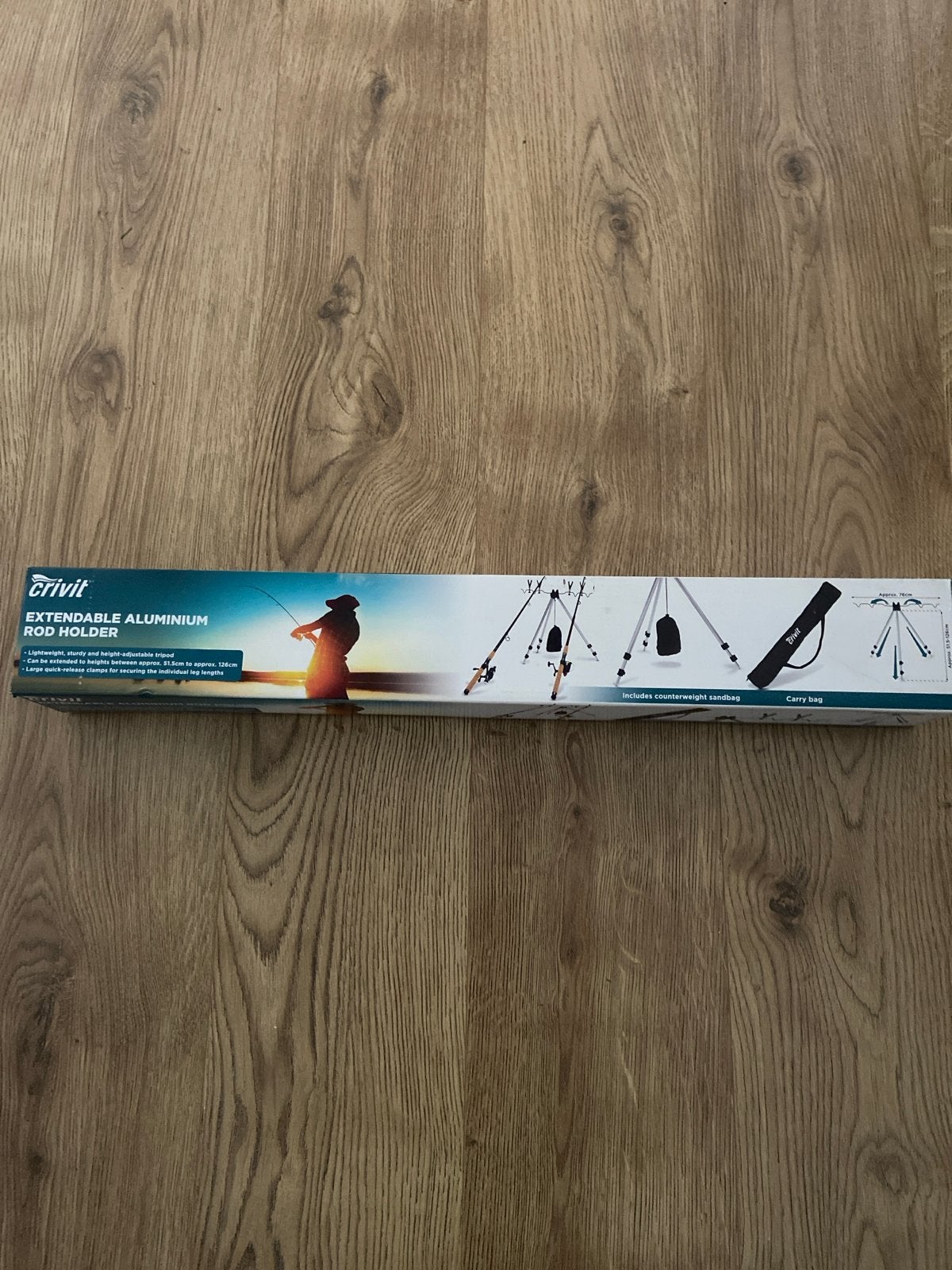 Crivit Uitschuifbare Aluminium Hengelhouder, Watersport en Boten, Hengelsport | Algemeen, Ophalen of Verzenden, Nieuw, Overige typen