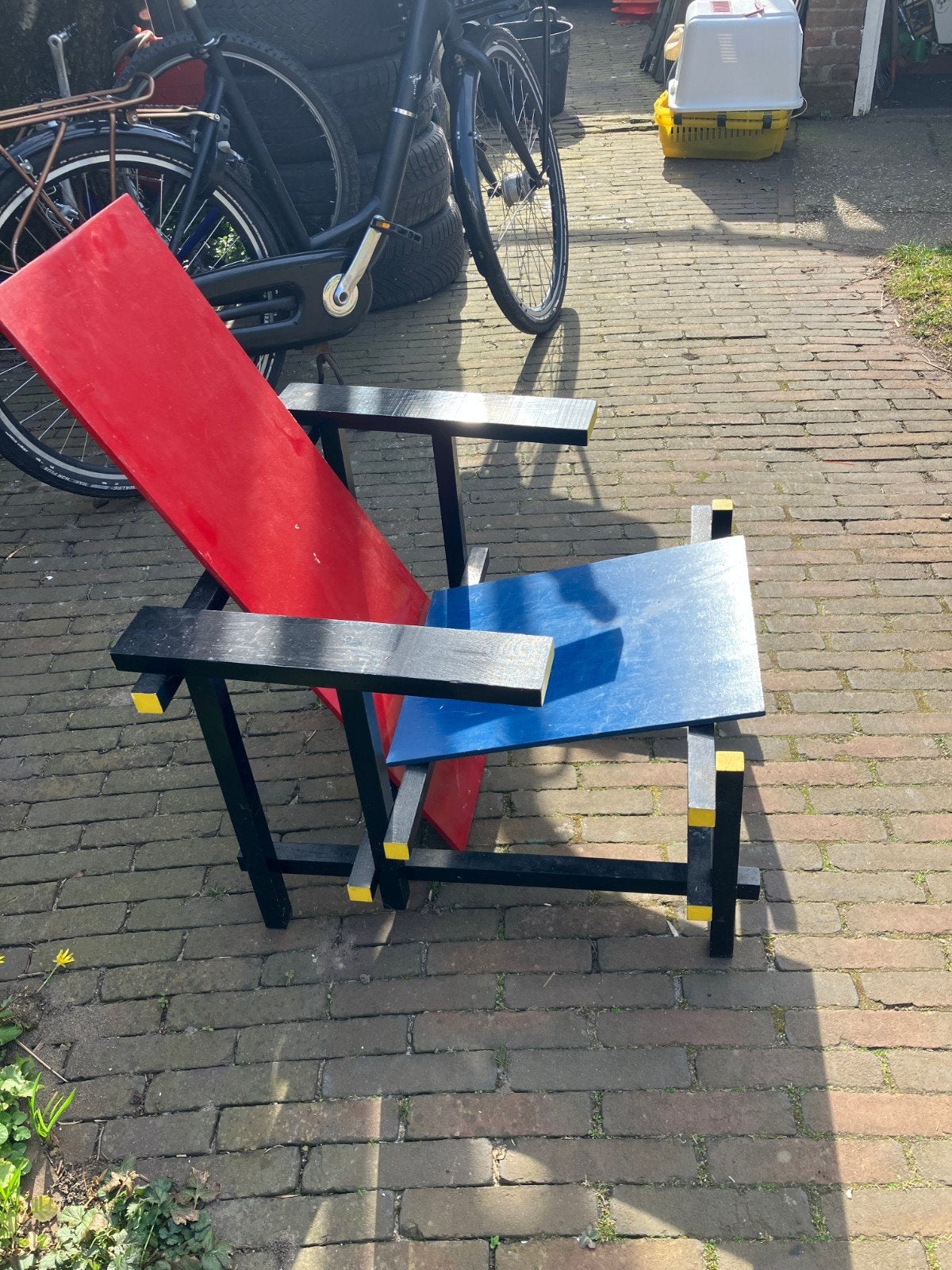 Replica Rietveld Red and Blue stoel, Ophalen