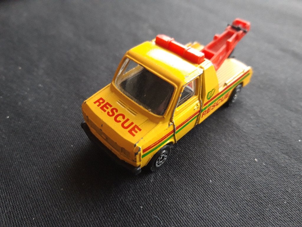 Ford Transit takelwagen BP Rescue geel - Corgi, Ophalen of Verzenden, Zo goed als nieuw, Bus of Vrachtwagen