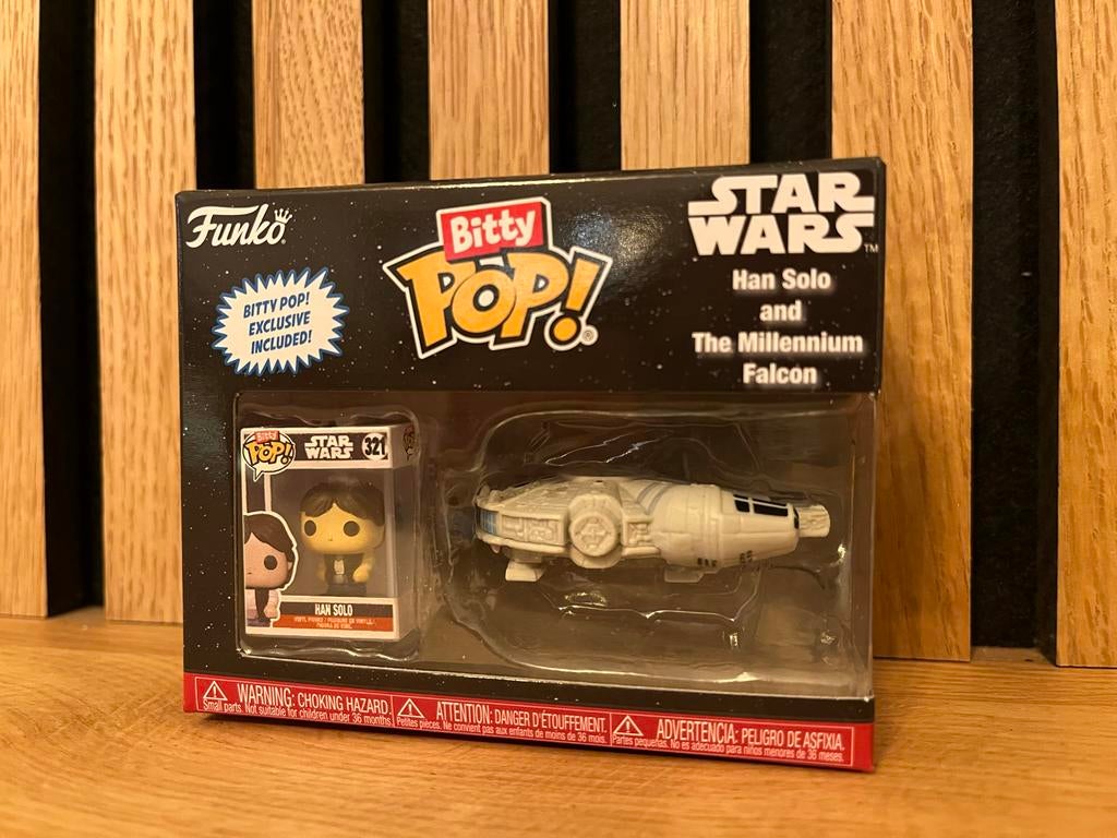 Funko Bitty Pop! Star Wars Han Solo & Millennium Falcon, Ophalen of Verzenden, Nieuw