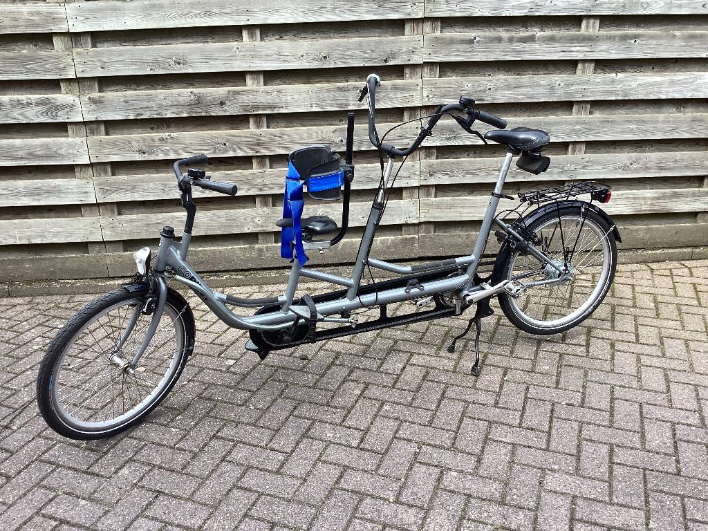 co-pilot ouderkind tandem met versnellingen, Fietsen en Brommers, Fietsen | Tandems, Gebruikt, Minder dan 10 versnellingen, 55 cm of meer
