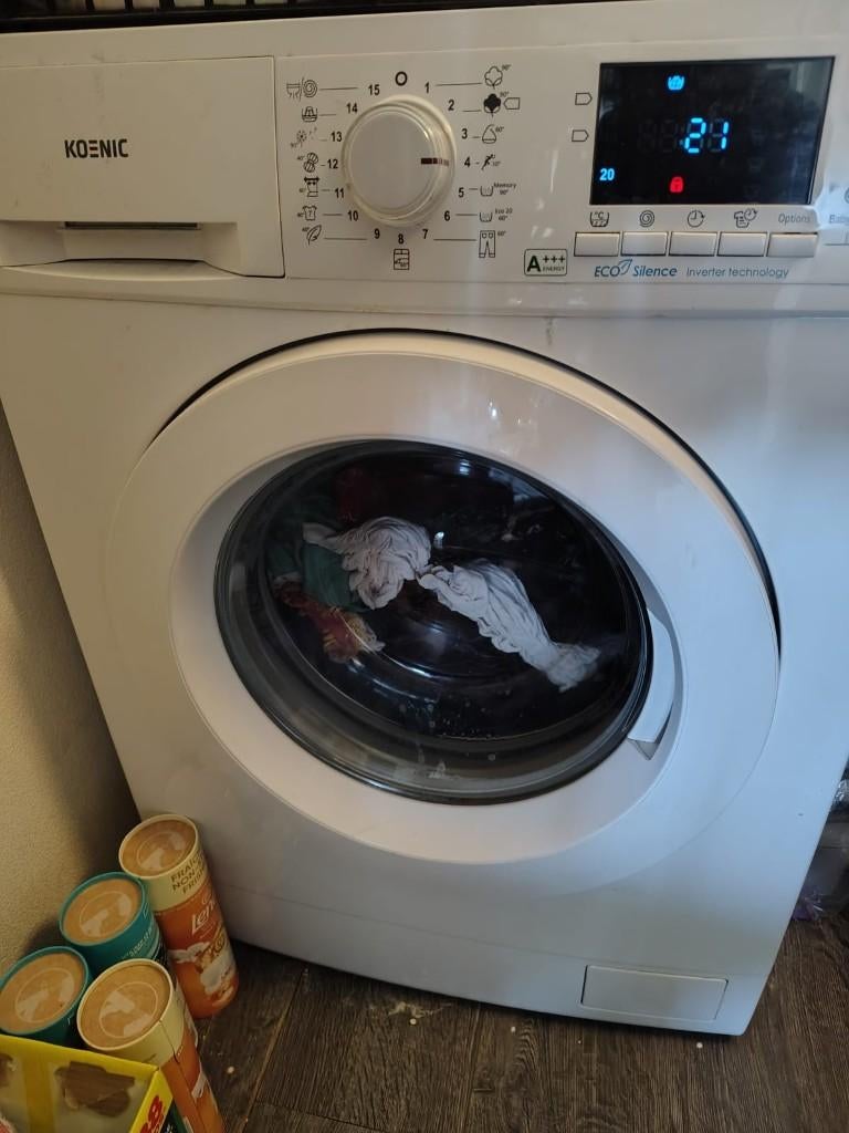 washing machine, Witgoed en Apparatuur, Wasmachines, Ophalen, Zo goed als nieuw, 85 tot 90 cm, 1200 tot 1600 toeren