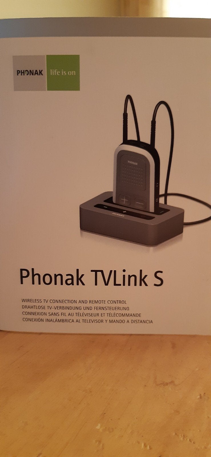 Phonak TVLink S Draadloze TV-verbinding en Afstandsbediening, Ophalen of Verzenden