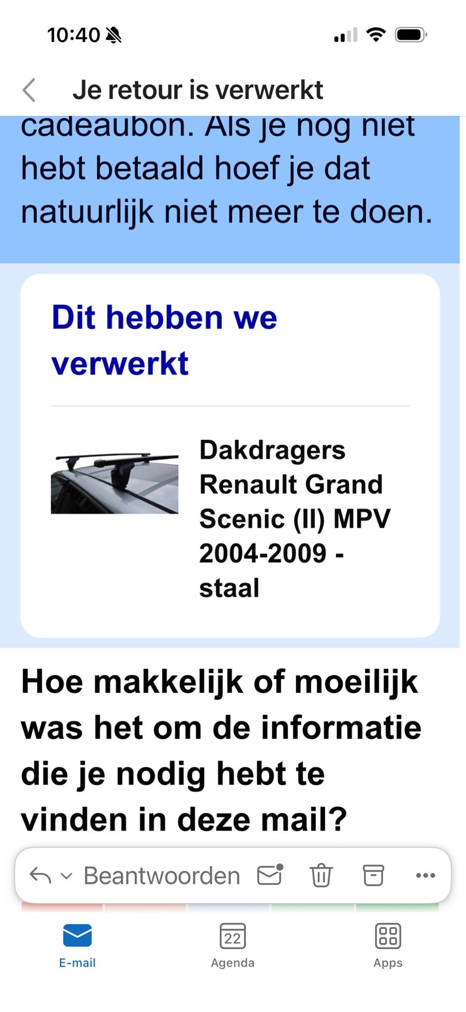 Dakdragers Renault Grand Scenic (II) MPV 2004-2009 - staal, Ophalen, Nieuw