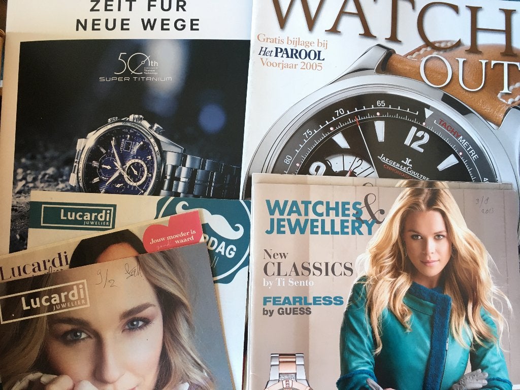 11x Horloge sieraden Zinzi Lucardi reclame brochures folders, Ophalen of Verzenden, Zo goed als nieuw