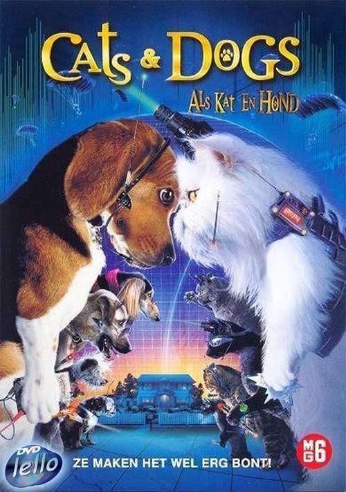 Cats & Dogs (Als Kat en Hond, 2001 Jeff Goldblum) igs NL, Alle leeftijden, Ophalen of Verzenden, Gebruikt