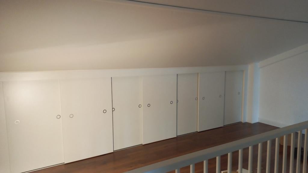 Kastenwand knieschot kast schuine wand schuifdeuren op maat., Binnendeur, Nieuw, Ophalen of Verzenden, 200 tot 215 cm