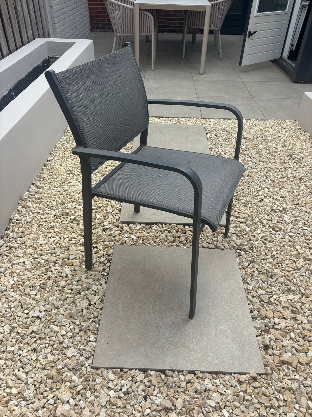 Taste 4SO tuinstoelen - Stapelbaar en comfortabel, Ophalen, Gebruikt, Metaal, Stapelbaar