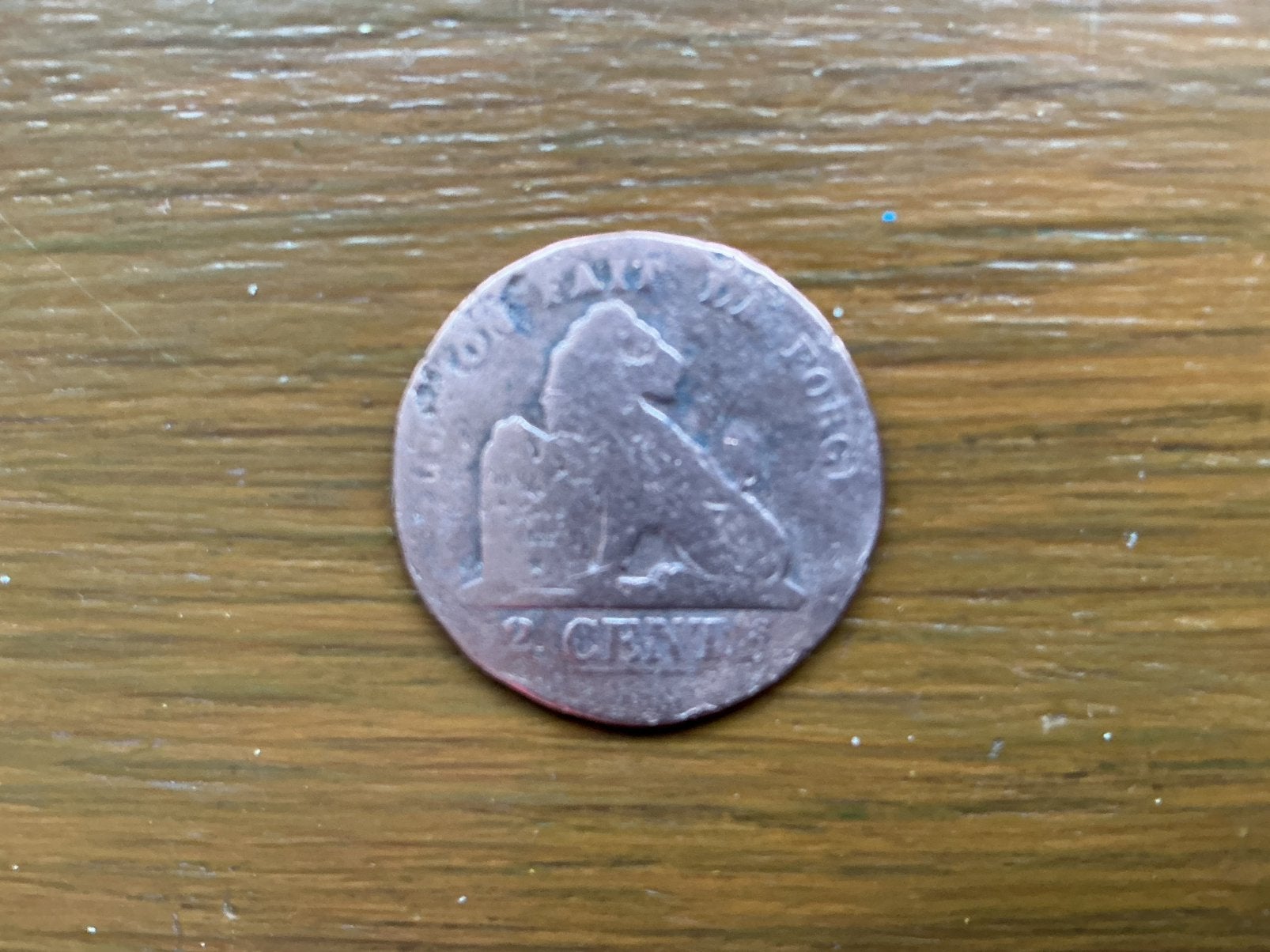 Munt België 2 centimes 1870 Leopold II, Ophalen of Verzenden