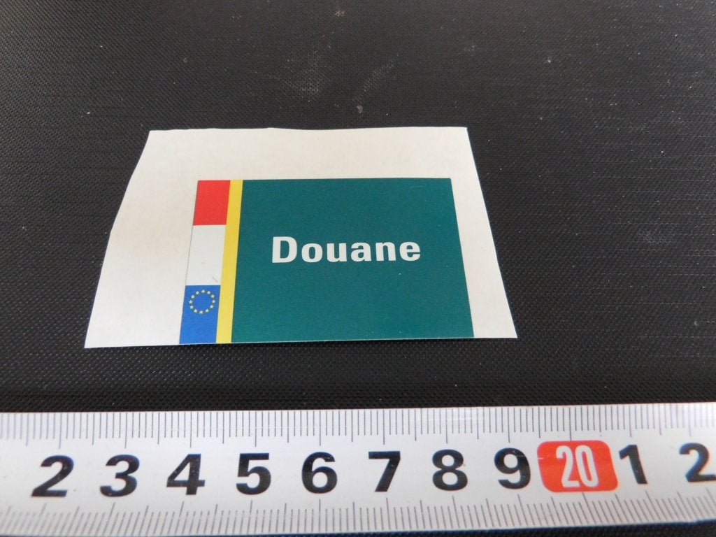 sticker DOUANE Nederland, Ophalen, Zo goed als nieuw