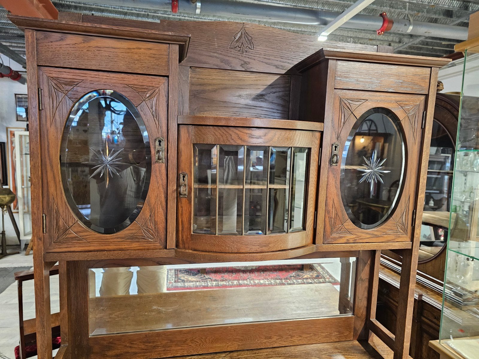 Antieke Eiken buffetkast, Antiek en Kunst, Ophalen of Verzenden