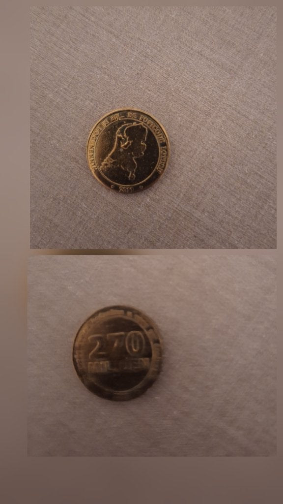 3 reclamepenningen postcodeloterij, Ophalen of Verzenden, Koningin Beatrix