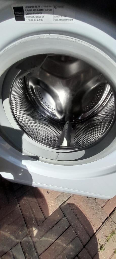 Wasmachine Indesit, Ophalen, Gebruikt, Voorlader, 85 tot 90 cm