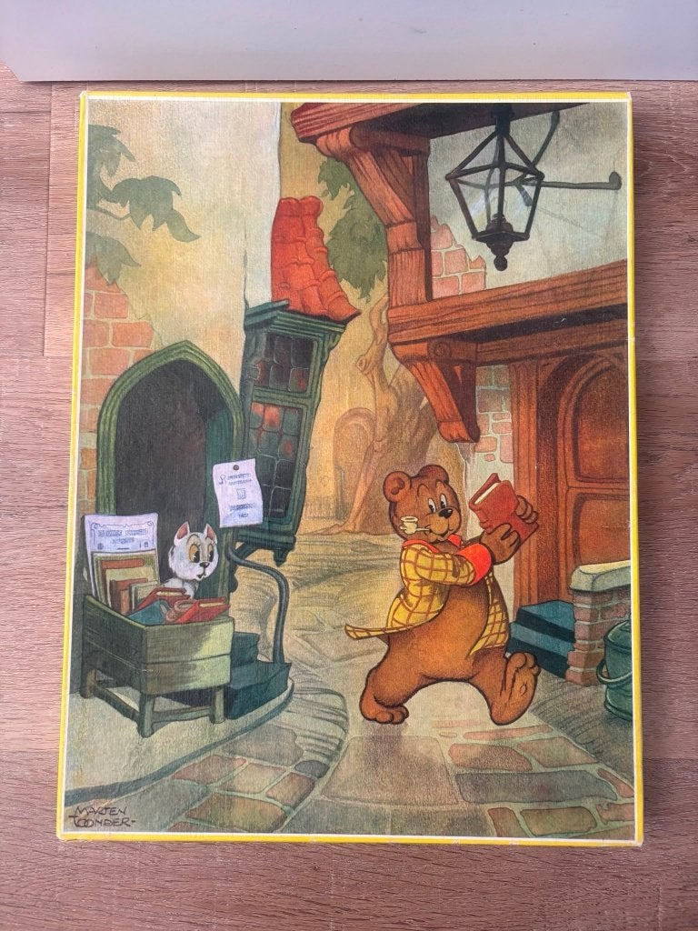 Tom poes houten legpuzzel nummer 1, Ophalen of Verzenden, Olivier B, Bommel en Tom Poes, Gebruikt, Overige typen