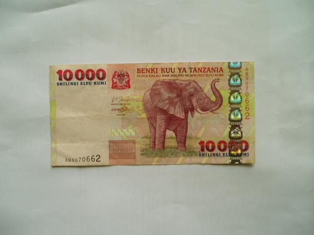 1771. Tanzania, 10.000 shilingi 2003 Elephant., Verzenden, Tanzania, Los biljet