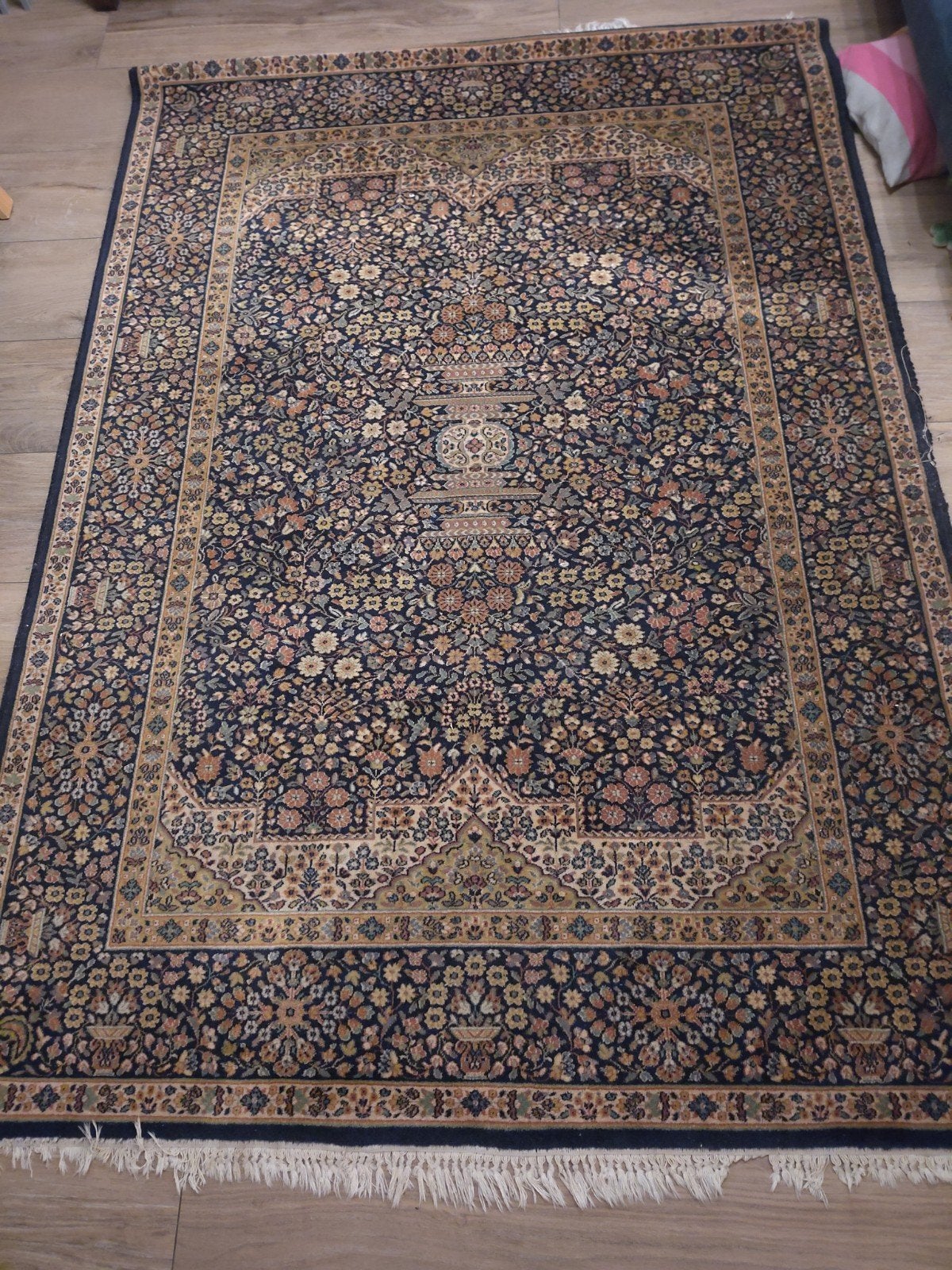 louqsor tapijt 170 x140, Ophalen, Gebruikt, Blauw, 150 tot 200 cm