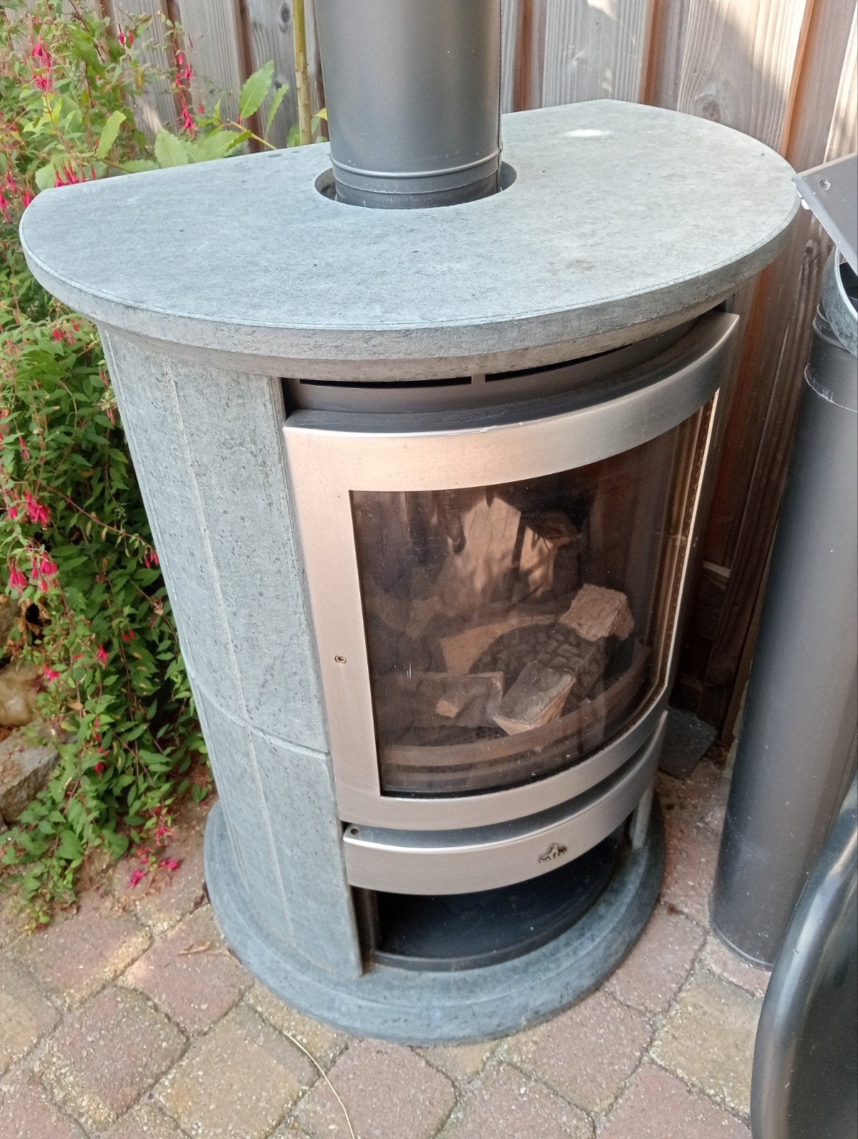 speksteen gaskachel zeer zwaar (kan gedemonteerd worden), Huis en Inrichting, Kachels, Ophalen, Gas, Gaskachel