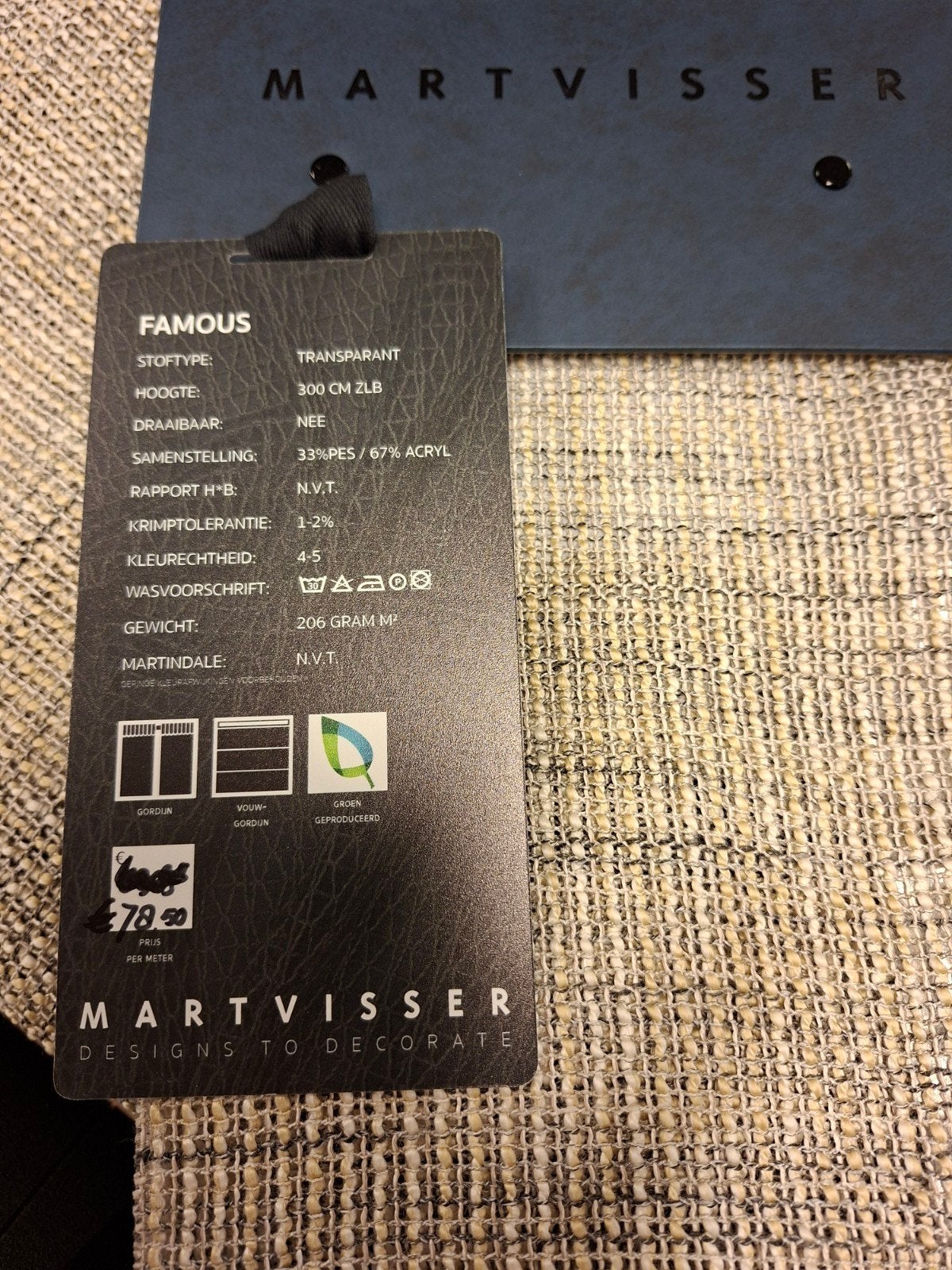 coupon inbetween, Ophalen of Verzenden, Nieuw, 200 cm of meer, 120 cm of meer