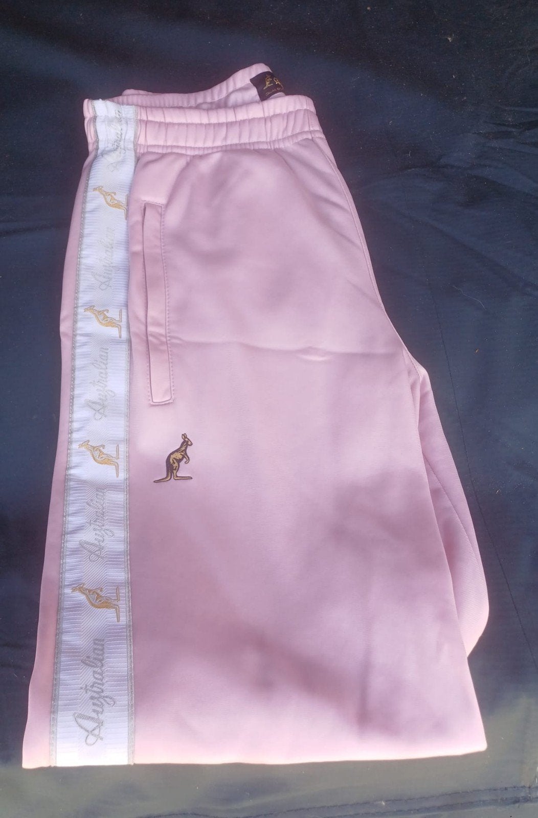 Roze Australian Joggingbroek met witte bies, Kleding | Dames, Australian, Ophalen of Verzenden, Roze, Maat 36 (S)