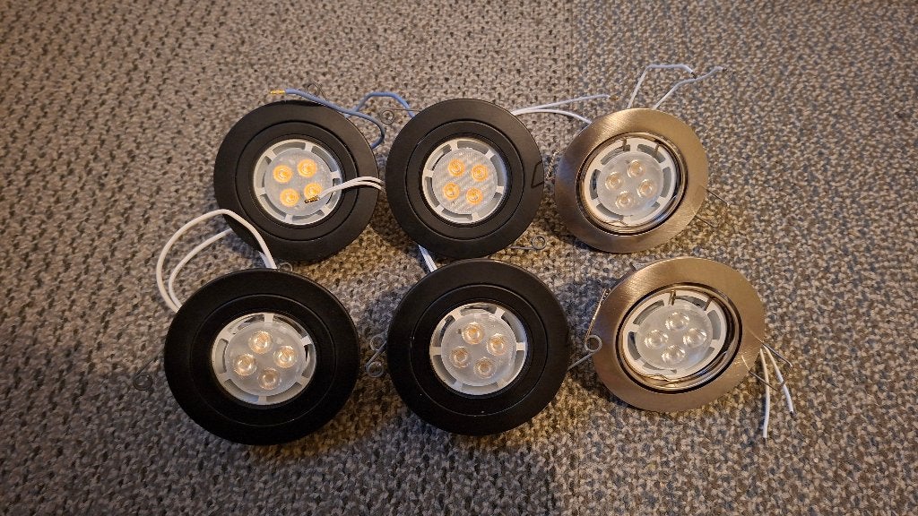 LED spots (inc lichtbron 12V), Kunststof, Gebruikt, GU5.3, Ophalen of Verzenden