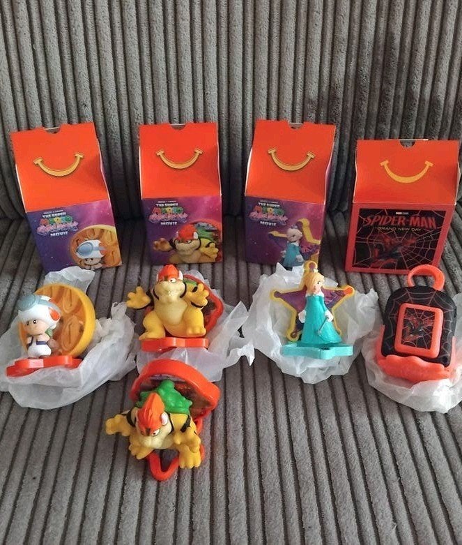 🟥5x McDonald's Verzamel Figuren 🟥Super Mario + Spiderman, Verzenden, Nieuw