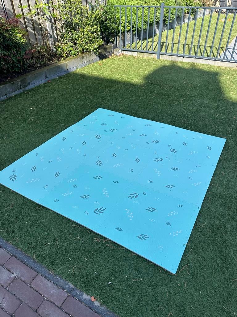 Zachte Puzzelmat voor Kinderen - Speelmat met Bladprint, Ophalen of Verzenden, Gebruikt, Jongen of Meisje