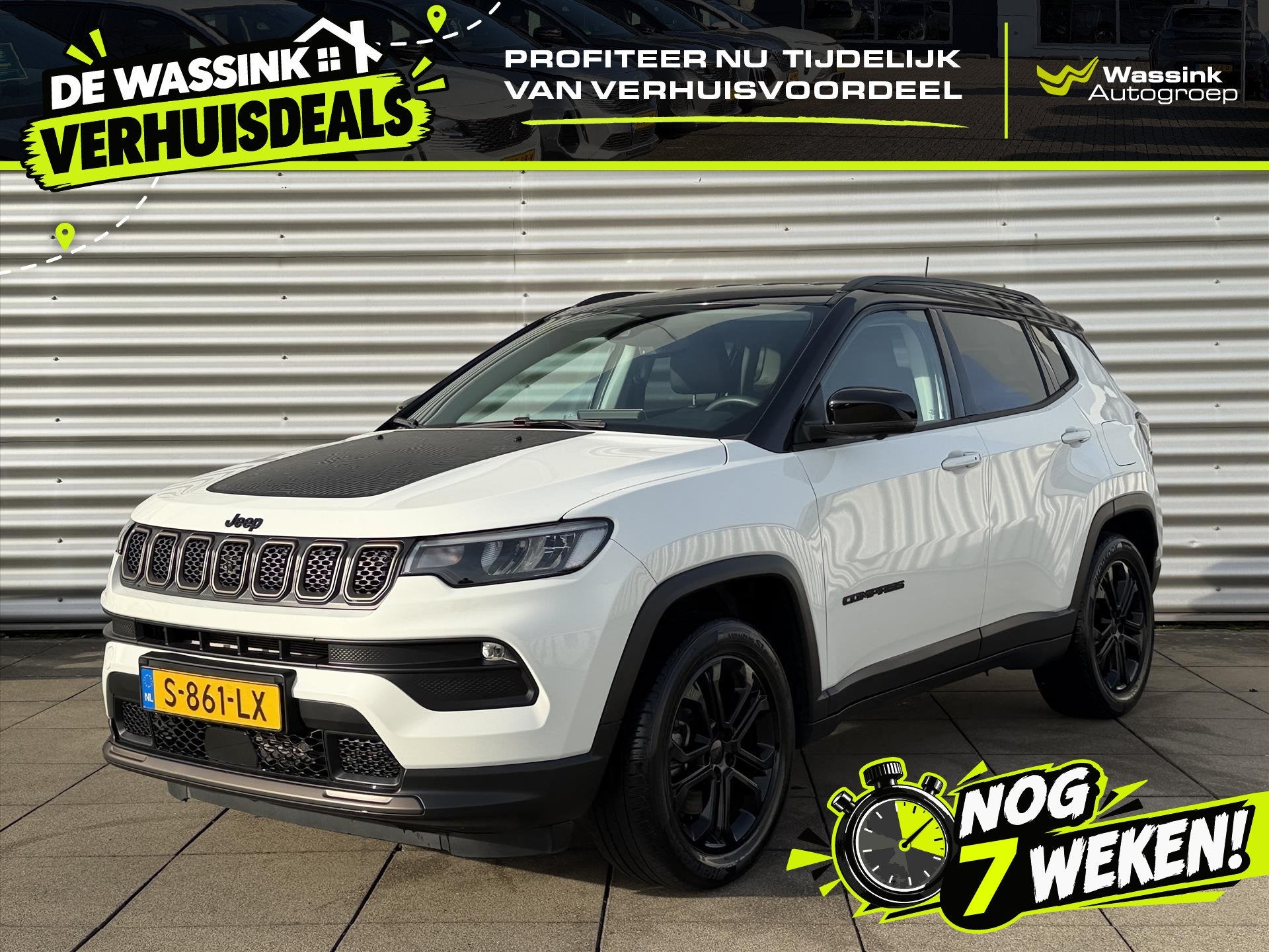 Jeep Compass 1.3T PHEV 4XE 240pk EAWD Automaat Upland Naviga, Auto's, Automaat, Stof, Euro 6, 4 cilinders