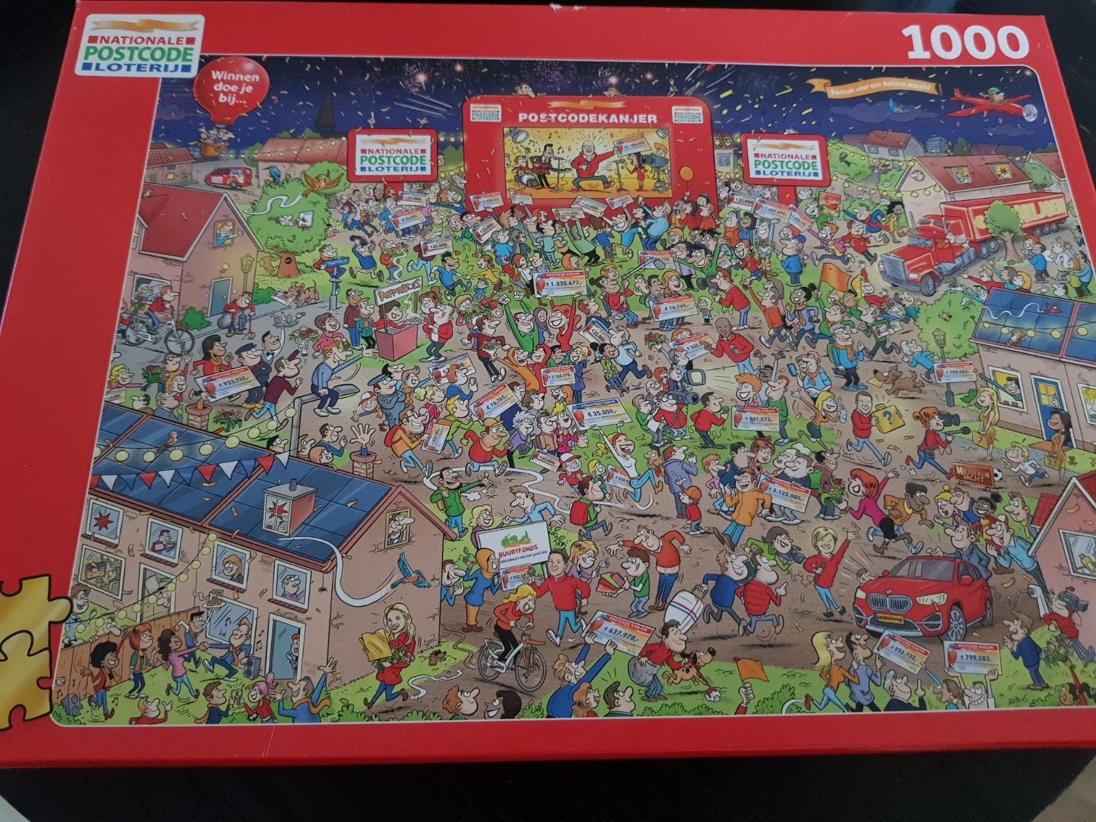 Nationale Postcode Loterij Puzzel 1000 stukjes, Ophalen of Verzenden, 500 t/m 1500 stukjes, Gebruikt, Legpuzzel
