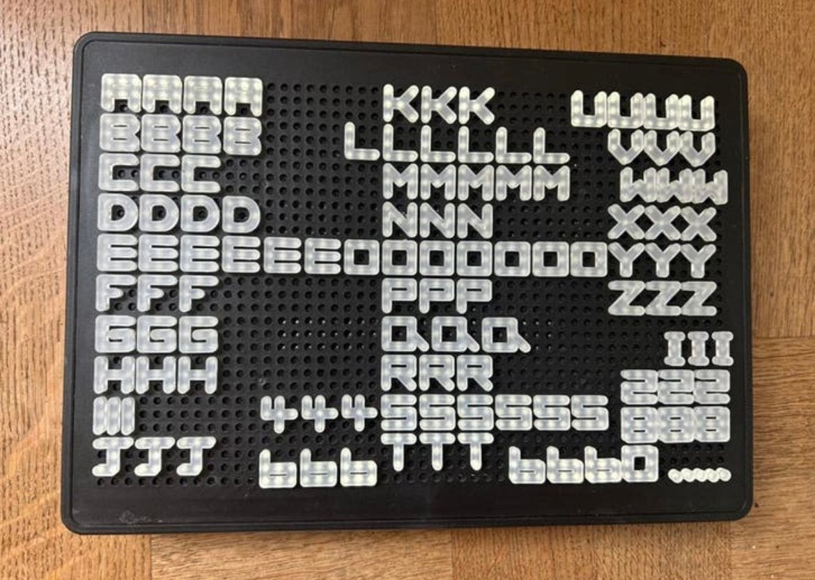 Retro LED Letterbord Lichtbak met Letters & Cijfers Vintage, Ophalen of Verzenden, Zo goed als nieuw