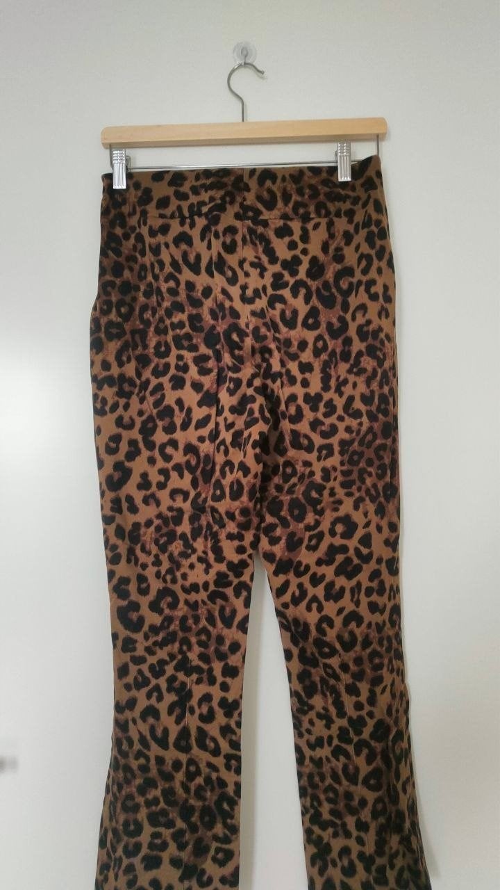 Zara Luipaardprint Broek - Maat S, Bruin, Zara, Ophalen of Verzenden, Zo goed als nieuw