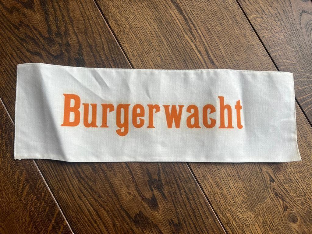 Nederlandse mobilisatie vrijwillige Burgerwacht Armband, Verzamelen, Militaria | Tweede Wereldoorlog, Ophalen of Verzenden, Nederland