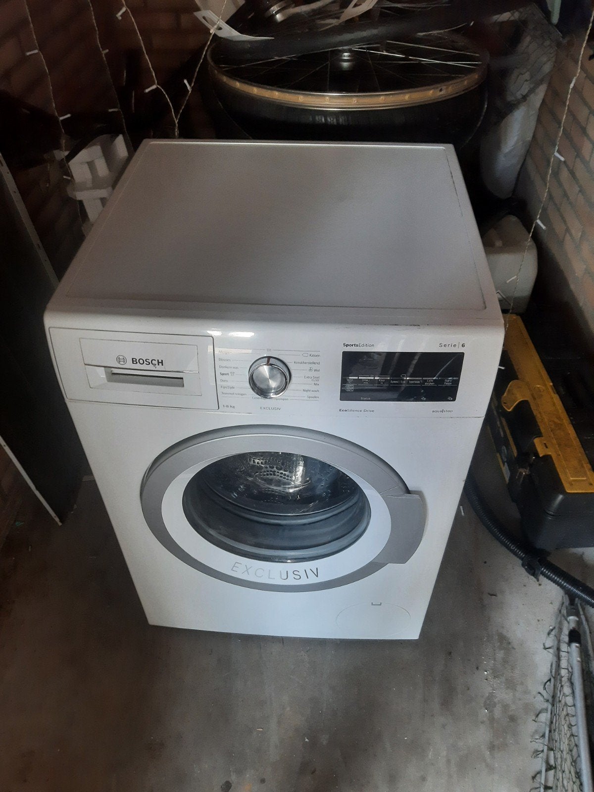 Bosch Serie 6 Wasmachine 8 kg A++ Energiezuinig, Witgoed en Apparatuur, Ophalen, Zo goed als nieuw, Voorlader, 85 tot 90 cm