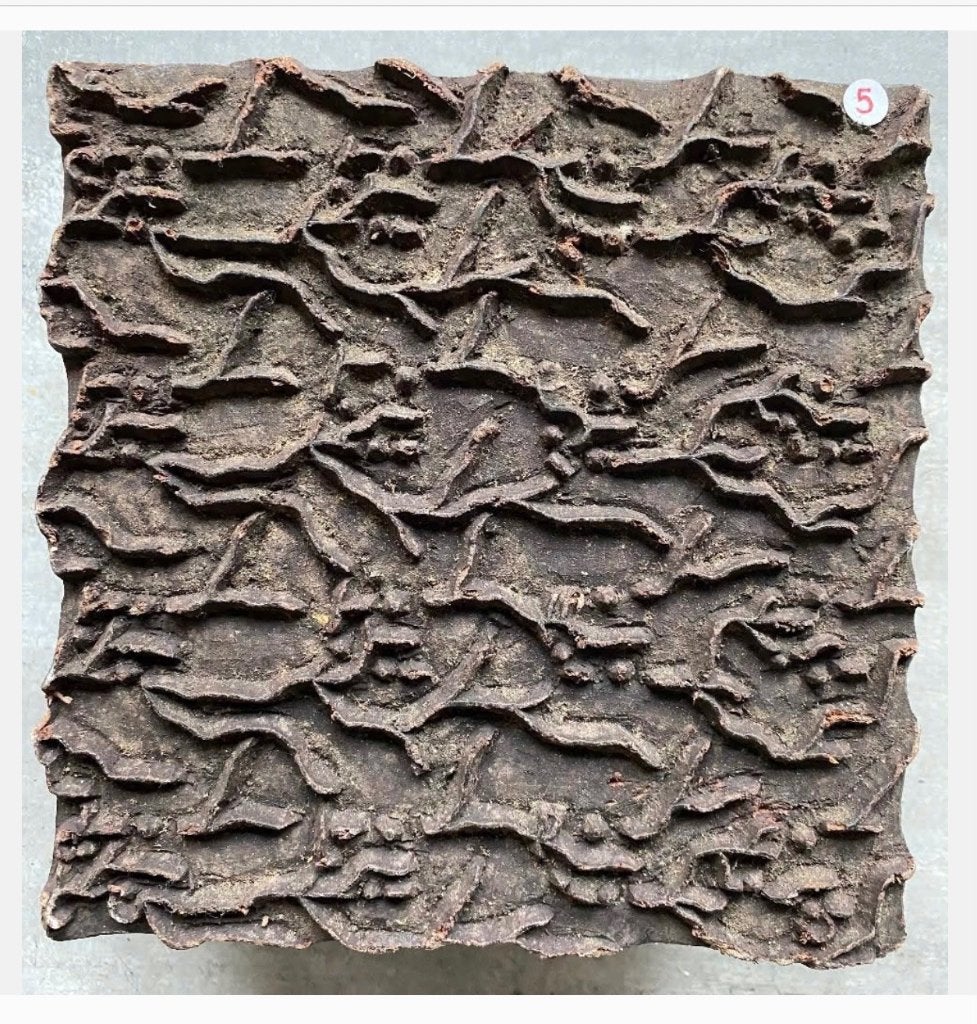 Mooie batik houten stempel 16 x 16 cm, Antiek en Kunst, Curiosa en Brocante, Ophalen of Verzenden