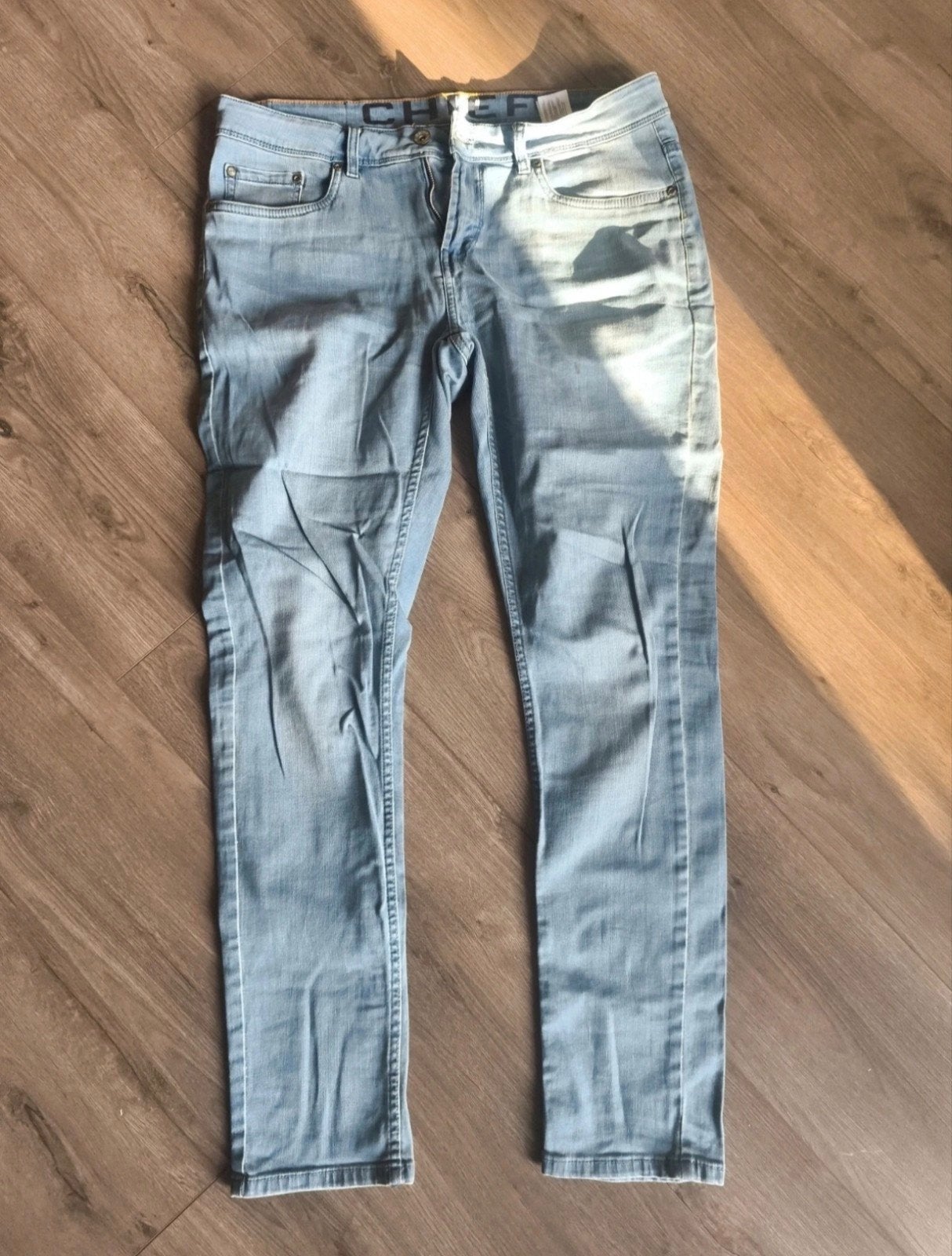 Chief spijkerbroek lichtblauw maat W32/L32, Ophalen of Verzenden, Zo goed als nieuw, Blauw