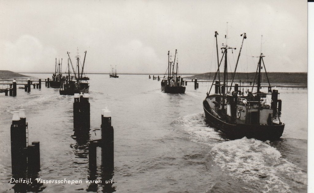 Delfzijl, Verzamelen, Ophalen of Verzenden, 1940 tot 1960, Ongelopen, Groningen