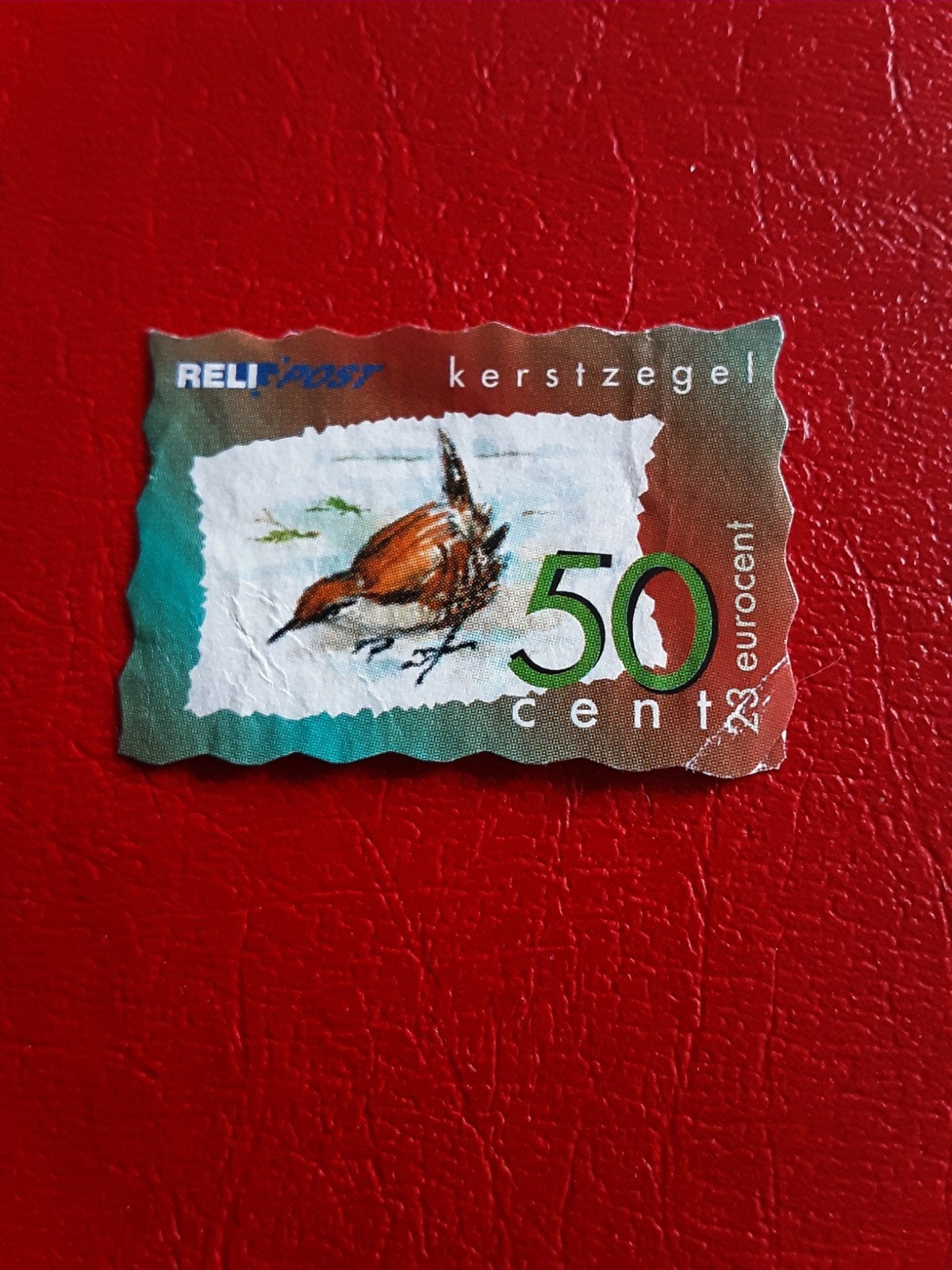 Relipost.  Vogel  50ct ( gest), Ophalen of Verzenden