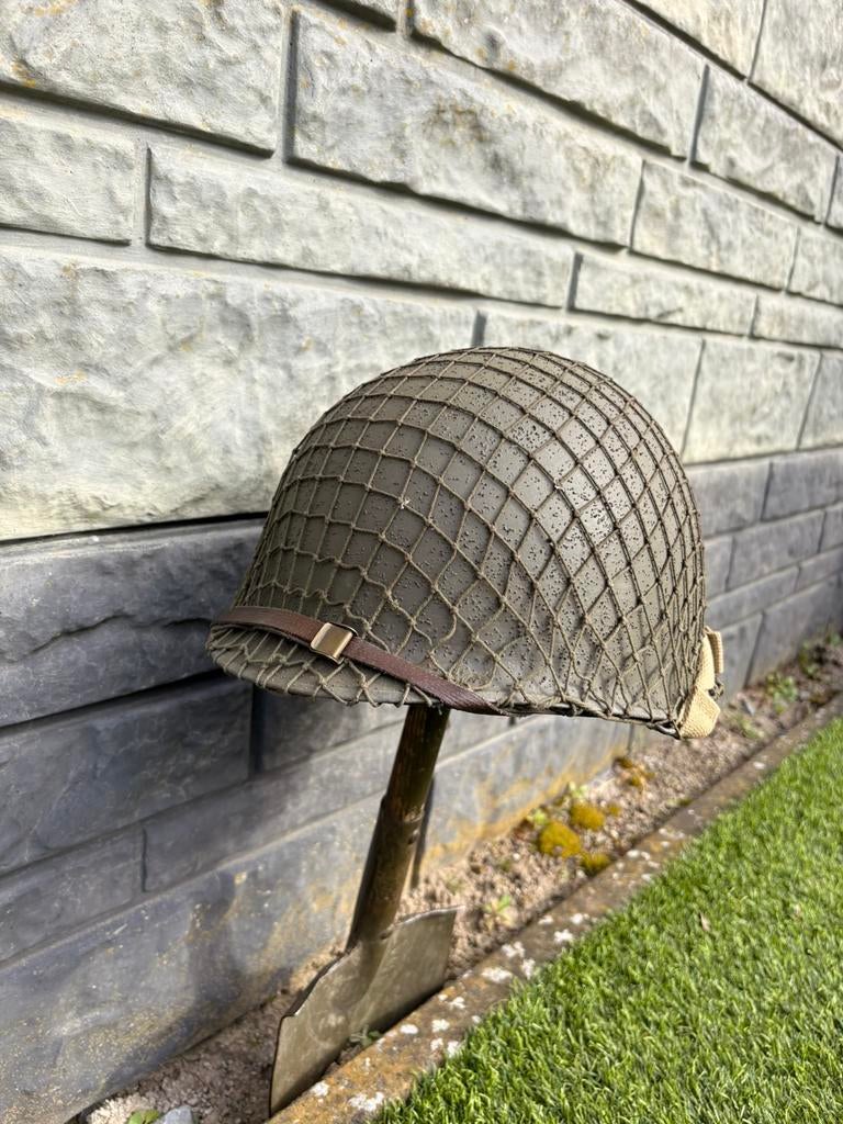 Replica M1 helm NCO SGT infantry US, Ophalen of Verzenden, Amerika, Helm of Baret