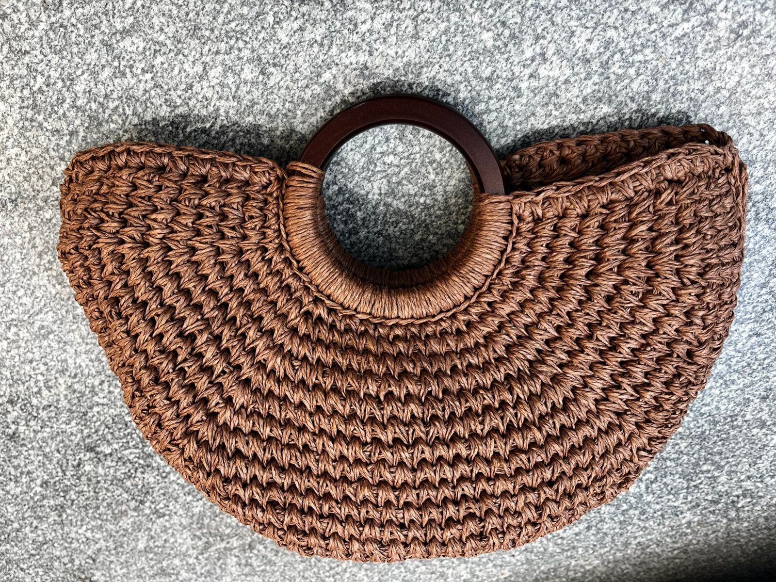 Gehaakte  tas, Ophalen of Verzenden, Nieuw, Bruin