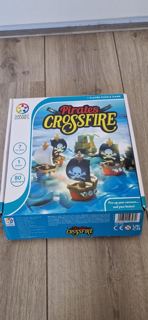 SmartGames Pirates Crossfire - Logisch Puzzelspel, Hobby en Vrije tijd, Gezelschapsspellen | Bordspellen, Een of twee spelers