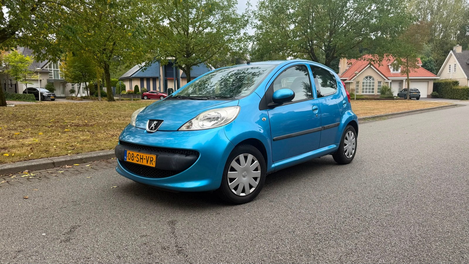 Peugeot 107 2006 1.0-12V | Blauw metallic | 5-deurs | ZUINIG, Auto's, Peugeot, Voorwielaandrijving, Euro 5, Stof, 68 pk