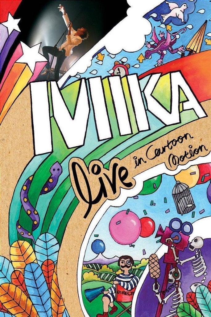 DVD MIKA LIVE IN CARTOON MOTION INCL LANGE DOCUMANTAIRE, Alle leeftijden, Verzenden, Zo goed als nieuw, Concert