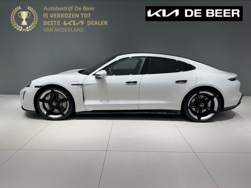 PORSCHE Taycan 517pk GTS, Auto's, Automaat, 12 maanden, Zwart, Wit