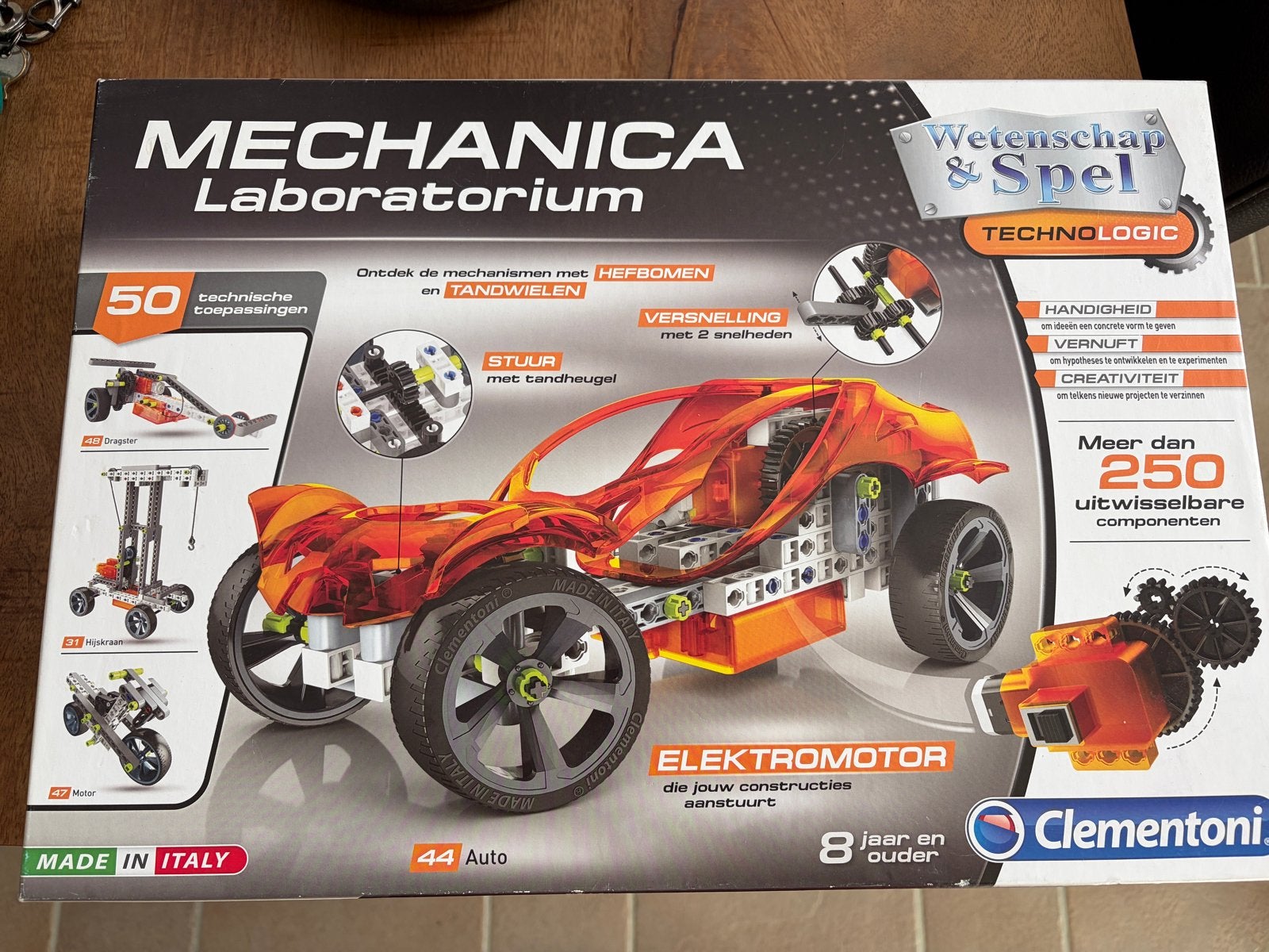 Clementoni Mechanica Laboratorium - Bouwset met Motor, Ophalen of Verzenden, Zo goed als nieuw, Bouwen